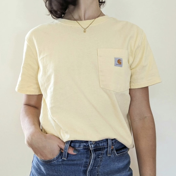 Carhartt Tops - Carhartt Tee Light Yellow